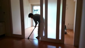 ハウスクリーニング施工例　床のお掃除