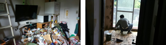 特殊清掃施工例 写真